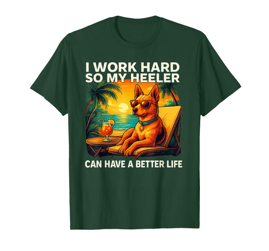 Funny Heeler Dog Design Red Heeler Lover T-Shirt
