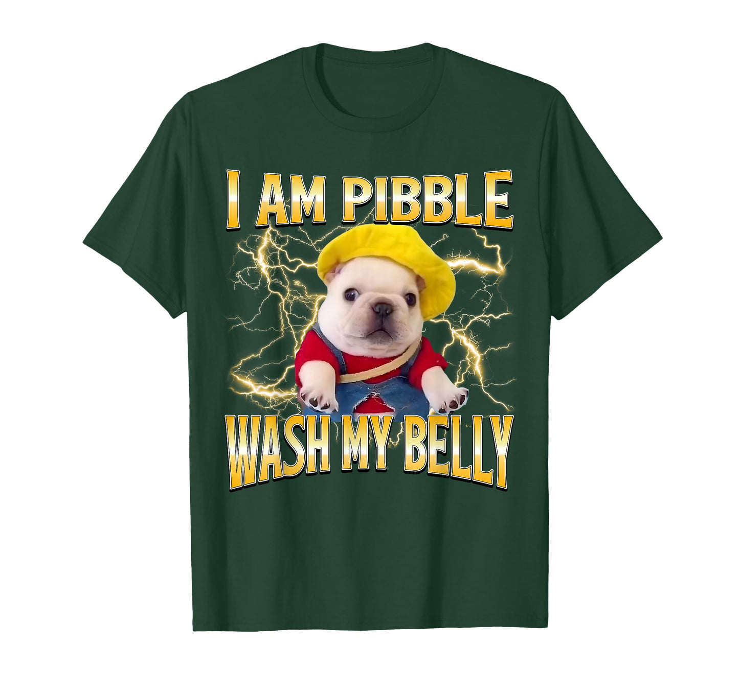 Funny Meme Bootleg I am Pibble Dog Puppy Wash My Belly T-Shirt