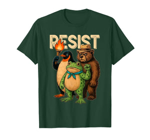 Resist Frog Portland Frog Protest for Men Women T-Shirt