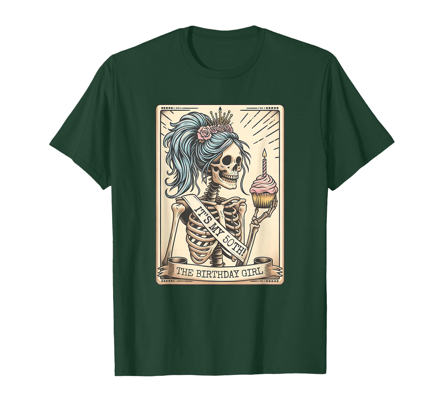 It's My 50th Birthday Tarot Card, Funny Skeleton Birthday T-Shirt