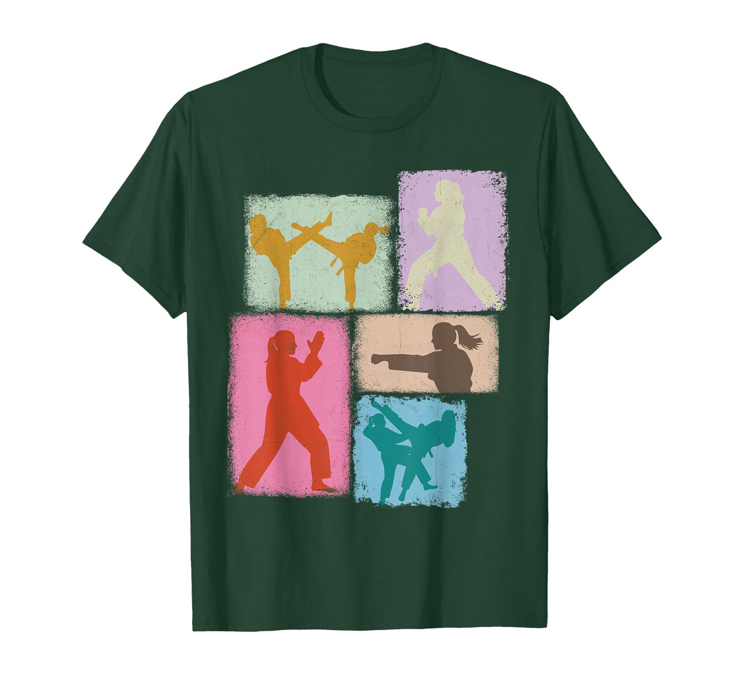 Taekwondo Practitioner Collage Women Kids Coach Youth Girl T-Shirt