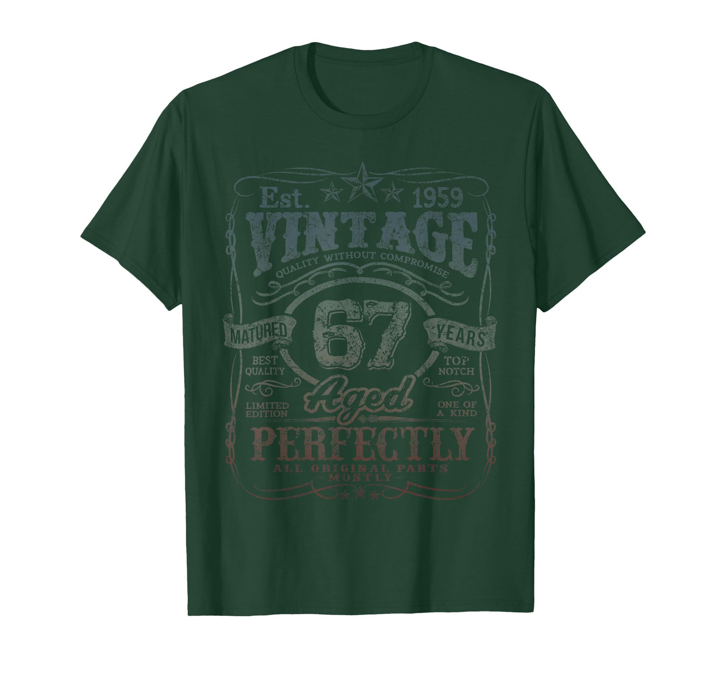 Vintage 1959 Limited Edition Shirt 67 Year Old 67th Birthday T-Shirt