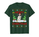 Papillon Dog Christmas Ugly Sweater Funny Santa Hat Dog Xmas T-Shirt