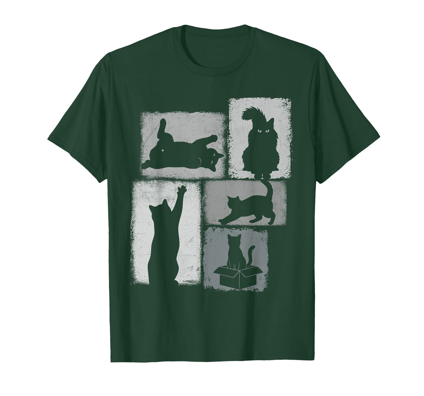 Cat Owner Vintage Collage Dad Mom Cats Lover T-Shirt