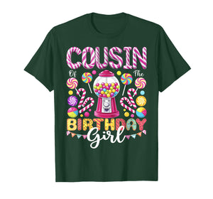 Cousin of The Birthday Girl Sweet Candy Birthday Girl Party T-Shirt