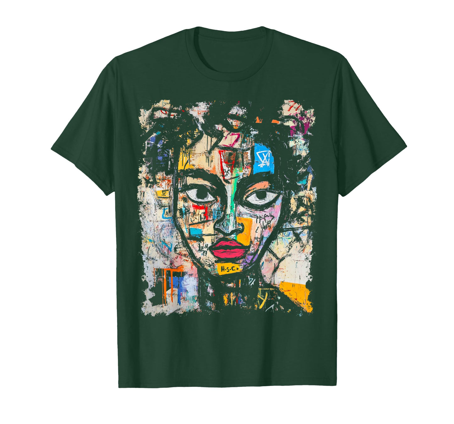 Pop Art Style Men's Women's 90s Abstract Graffiti T-Shirt