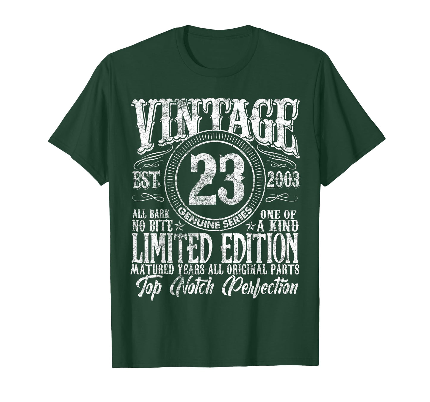 23 Year Old Gifts Vintage 2003 Limited Edition 23rd Birthday T-Shirt
