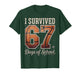 I Survived 67 Days of School Basketball Teacher Student Crew T-Shirt