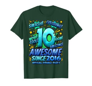 Official Double Digits 10 Year Old Boys 10th Birthday Boy T-Shirt