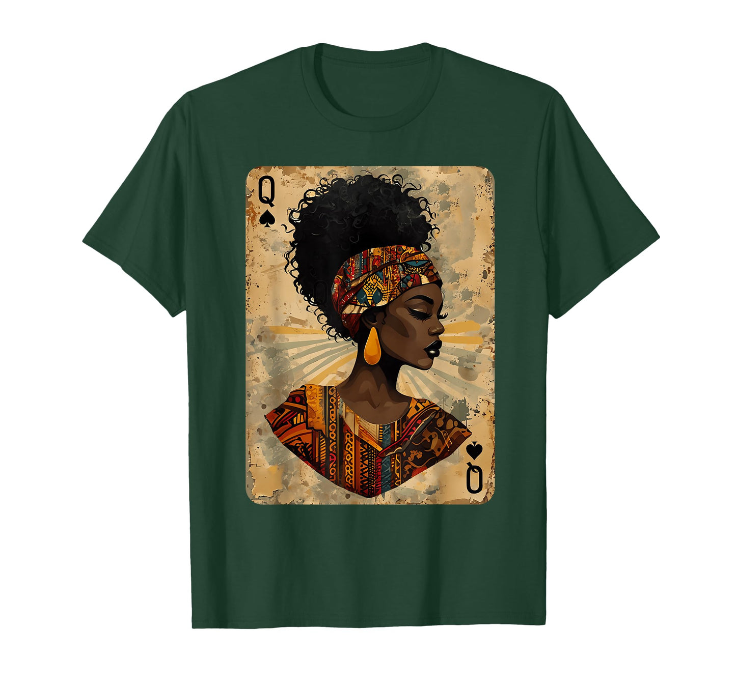 Black History Black Queen Spade Afro Dope Melanin Woman T-Shirt