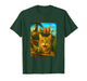 Steam Engine Train Cat Selfie Bigfoot Alien Steam Locomotive T-Shirt