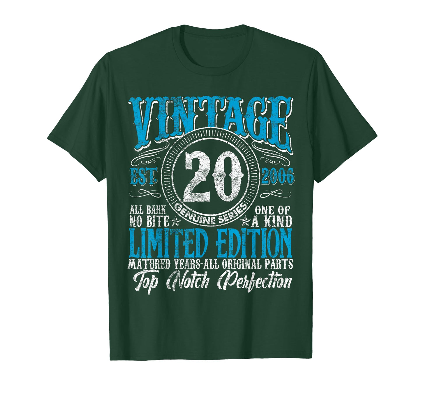 20 Year Old Gifts Vintage 2006 Limited Edition 20th Birthday T-Shirt