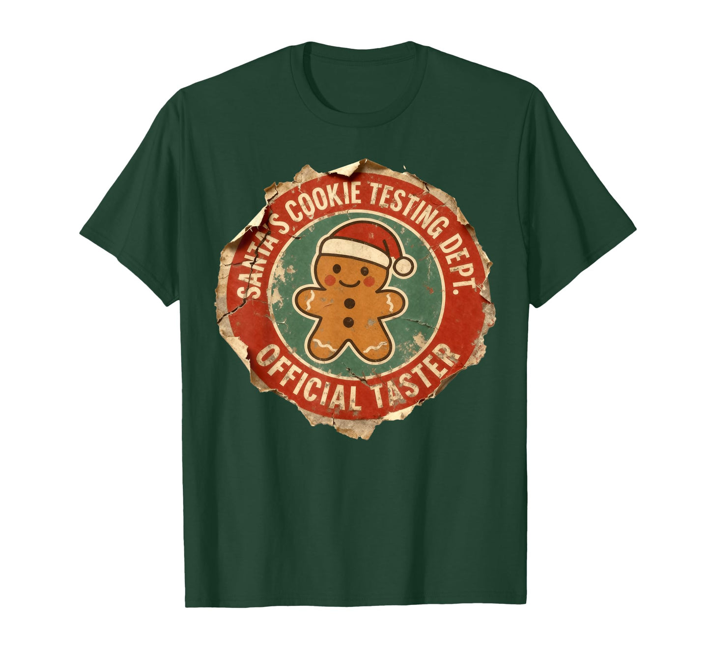 Santa Cookie Testing Department Official Taster Christmas T-Shirt
