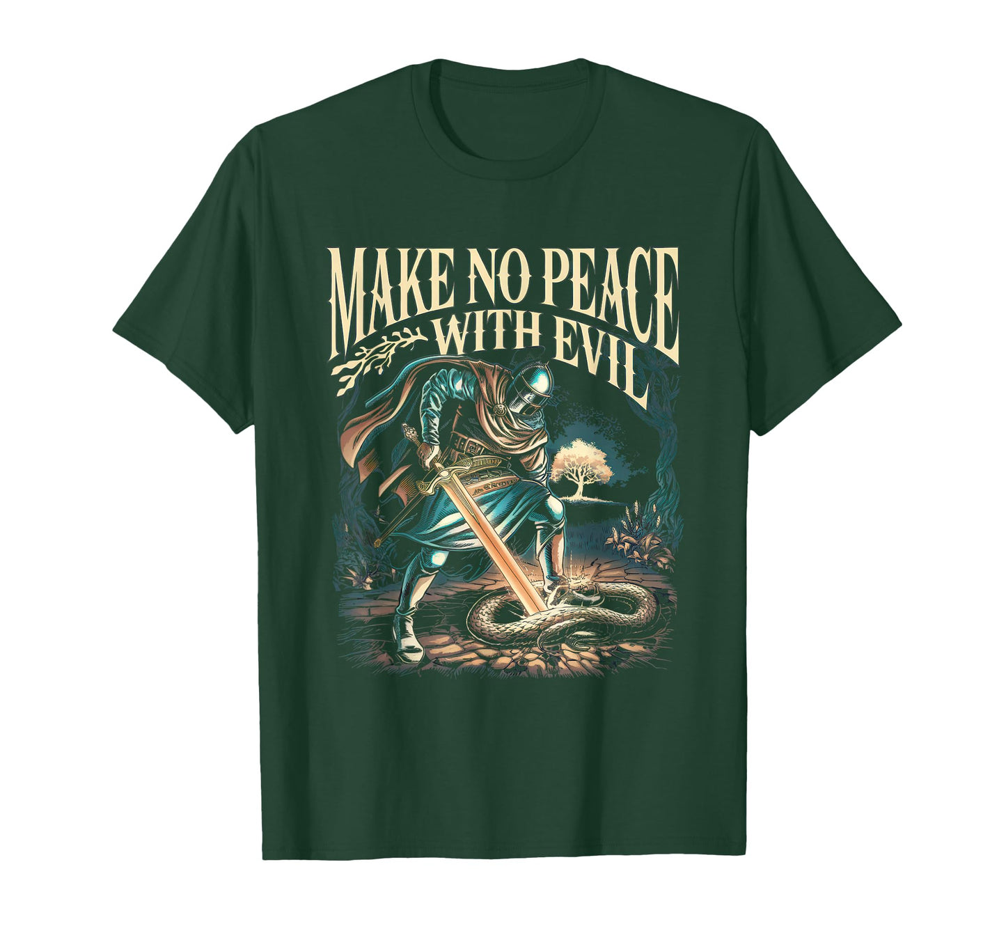Make No Peace with Evil Tshirt Archangel Michael Jesus God T-Shirt