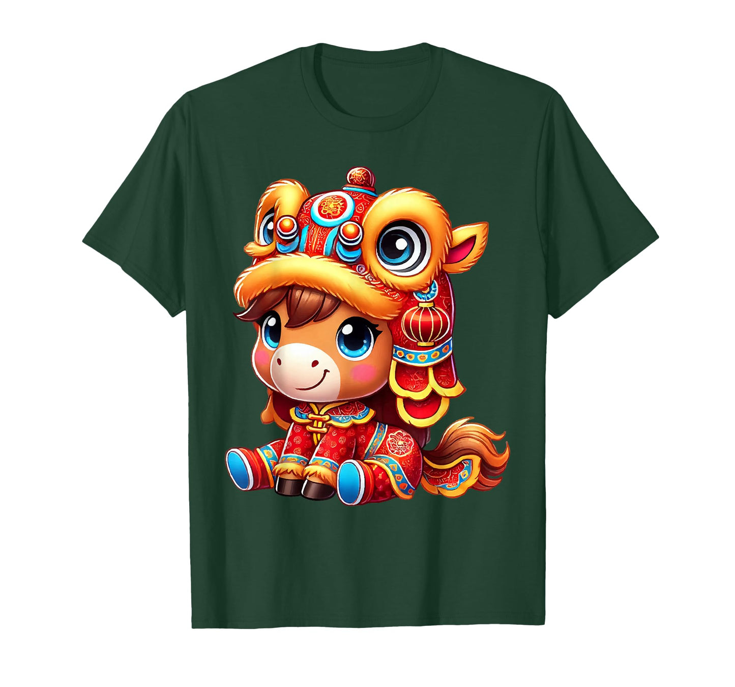 Chinese New Year of The Horse 2026 Lunar New Year Kids T-Shirt
