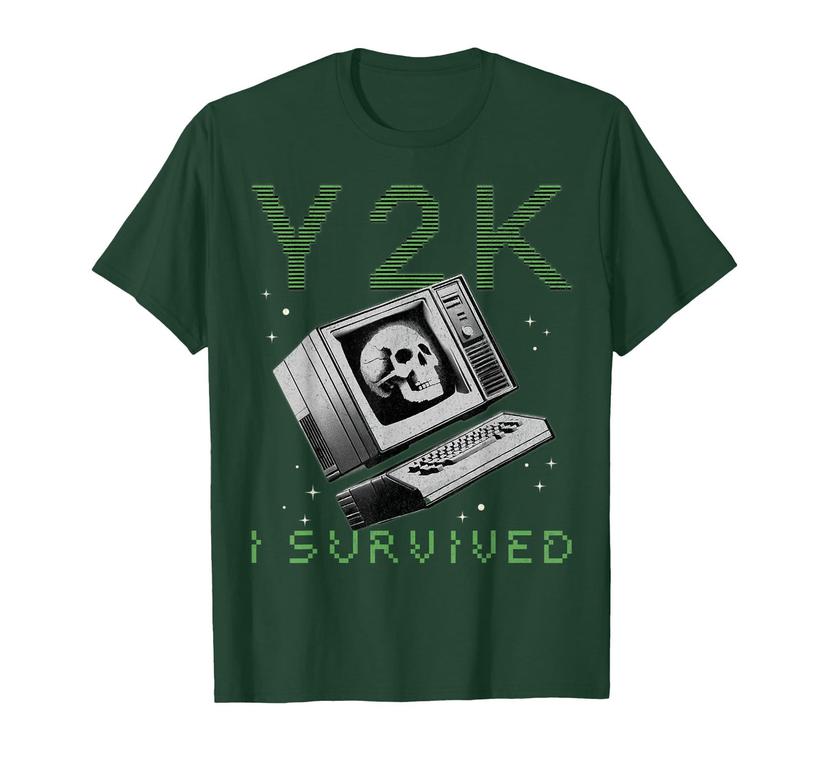 I Survived Y2K Millennium Bug Funny Retro Vintage T-Shirt