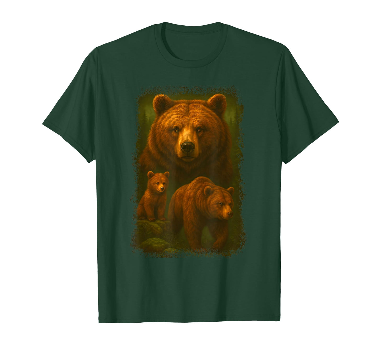 Vintage Bear 90s Graphic | Retro Hunter Nature Wildlife Art T-Shirt