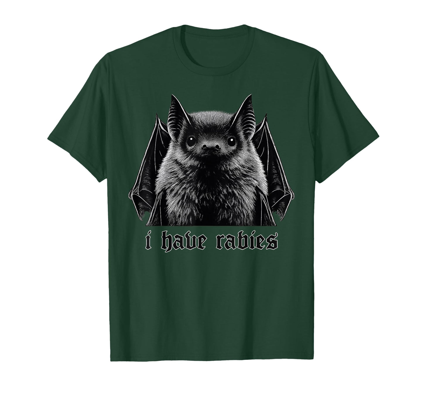 Vintage I Have Rabies Bat Funny Meme Quotes T-Shirt