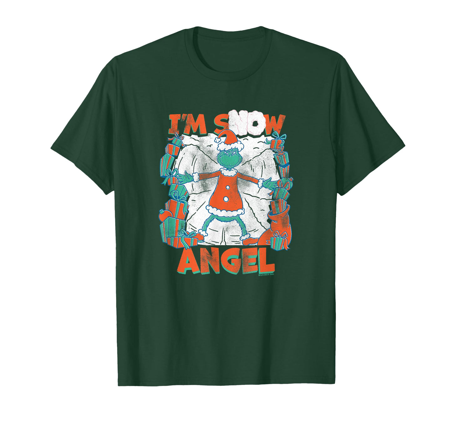 Dr. Seuss Grinch Grinch I’m Snow Angel Officially Licensed T-Shirt