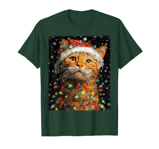 Christmas Ginger Cat T-Shirt
