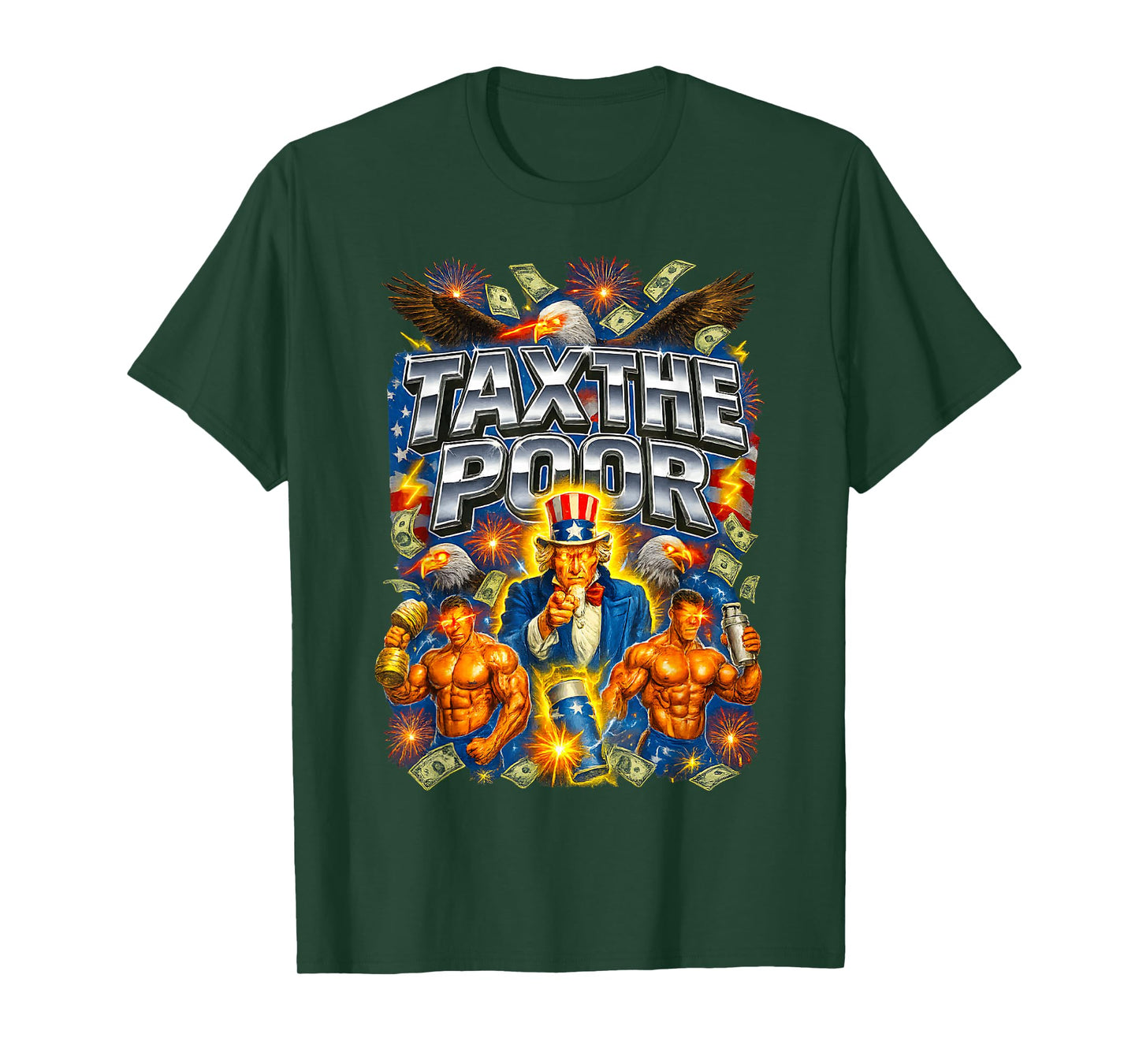 Funny Tax The Poor Ironic Patriot Sigma Bootleg Meme T-Shirt