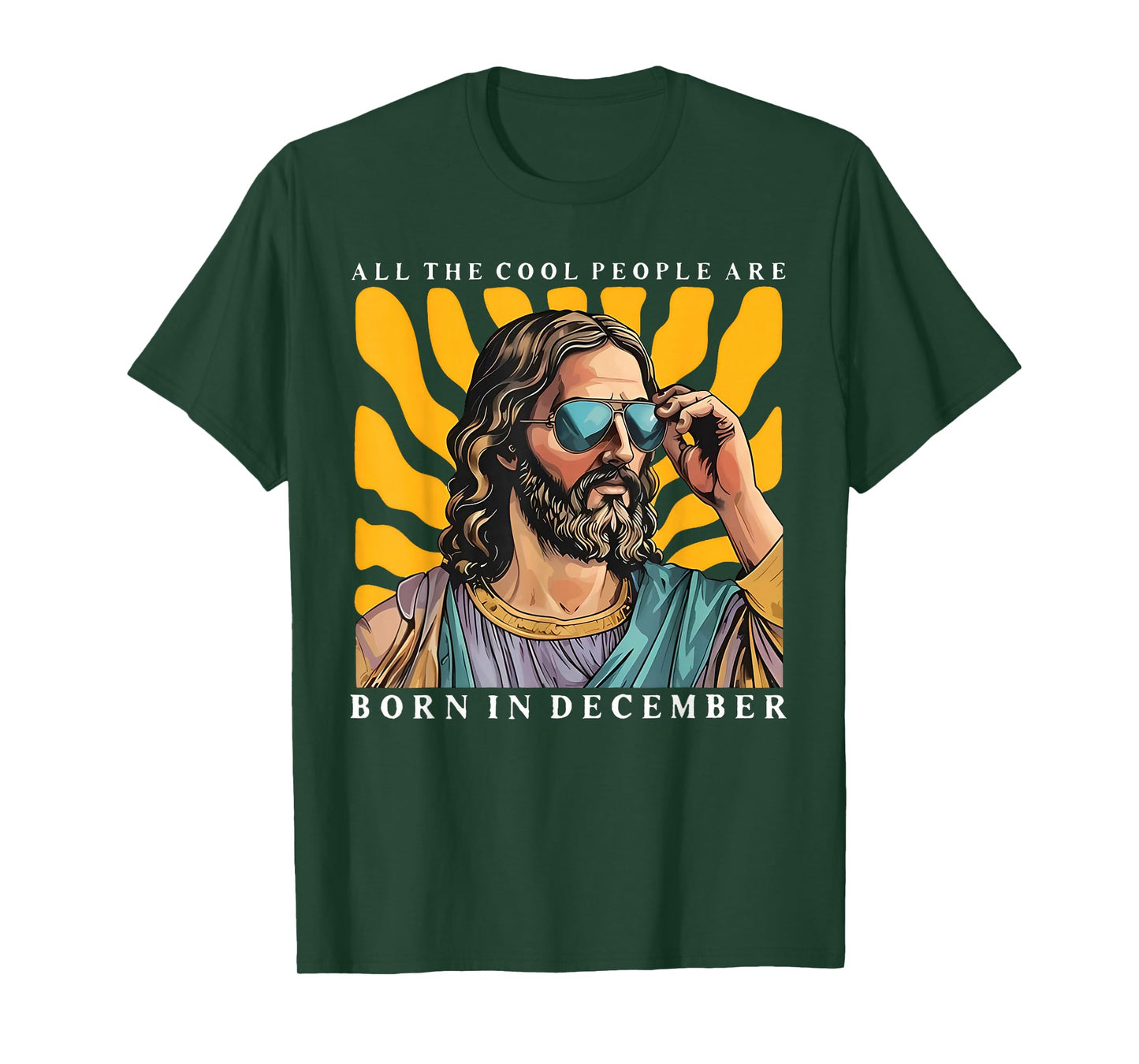 Cool People are Born in December Christian Jesus Christmas T-Shirt