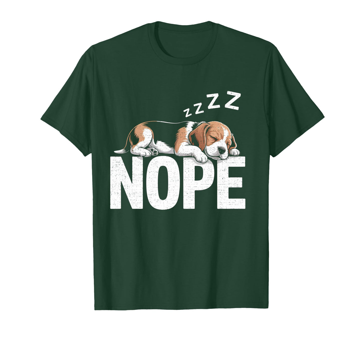 Nope Lazy Beagle Long Sleeve T-Shirt