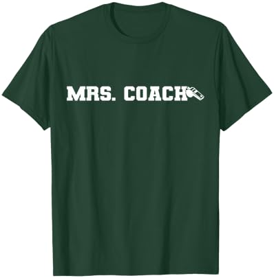 Mrs. Coach Funny Football Basketball Baseball Coach Wife T-Shirt - T-Shirt | Forest