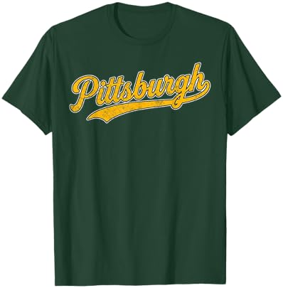 Retro Pittsburgh Throwback Classic Pittsburgh T-Shirt - T-Shirt | Forest