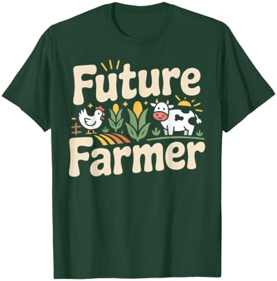 Farming Farmer Tractor Future Farmer T-Shirt - T-Shirt | Forest