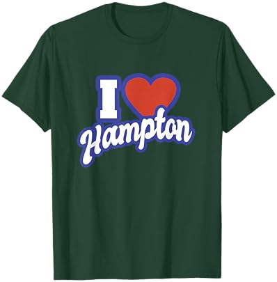 I Love Hampton Virginia T-Shirt - T-Shirt | Forest