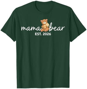 Mother's Day New Mom Baby Announcement T-Shirt - T-Shirt | Forest