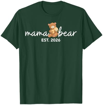 Mother's Day New Mom Baby Announcement T-Shirt - T-Shirt | Forest