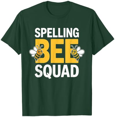Spelling Bee Squad Funny School Competition Design T-Shirt - T-Shirt | Forest