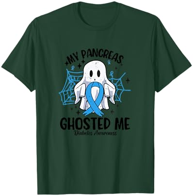My Pancreas Ghosted Me Type 1 Diabetes Awareness T1D Warrior T-Shirt - T-Shirt | Forest