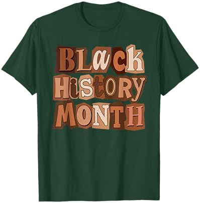 Black History Month Men Women Afro African Pride Culture T-Shirt - T-Shirt | Forest