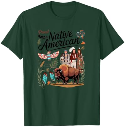 Indigenous Peoples Idea for Kids Native American Themed T-Shirt - T-Shirt | Forest