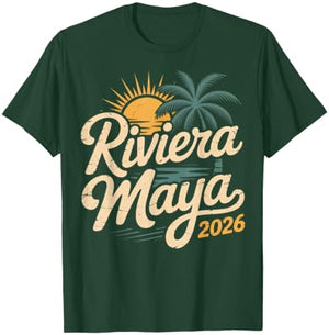 Riviera Maya 2026 Mexico Souvenirs Family Vacation T-Shirt - T-Shirt | Forest