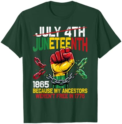 Juneteenth Shirts Black Women Juneteenth African American T-Shirt - T-Shirt | Forest