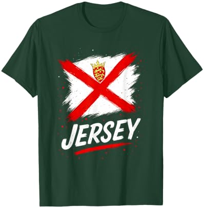 Jersey Flag Bailiwick of Jersey Pride T-Shirt - T-Shirt | Forest