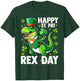 Patrick's Happy ST PAT-REX Day T-Rex Dinosaur Funny T-Shirt - T-Shirt | Forest