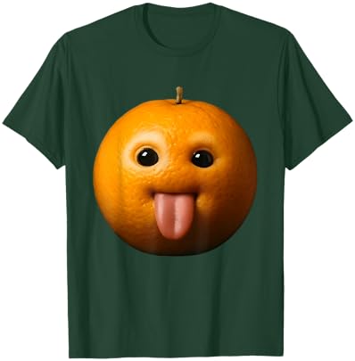 Ai Orange Meme Ai Fruits Eating Fruit Funny brainrot Silly T-Shirt - T-Shirt | Forest