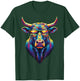 Colorful Buffalo Pop Art Sunglasses Sunset Reflection Animal T-Shirt - T-Shirt | Forest