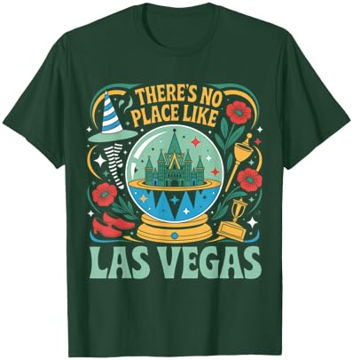 There's No Place Like Las Vegas Retro 80s T-Shirt - T-Shirt | Forest