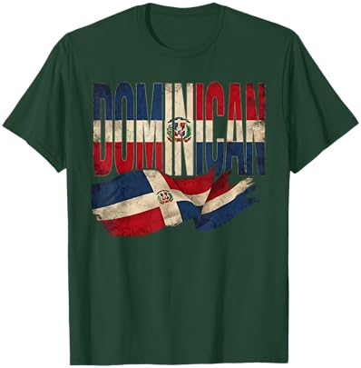 Dominican Republic Flag RD Republica Dominicana Proud T-Shirt - T-Shirt | Forest