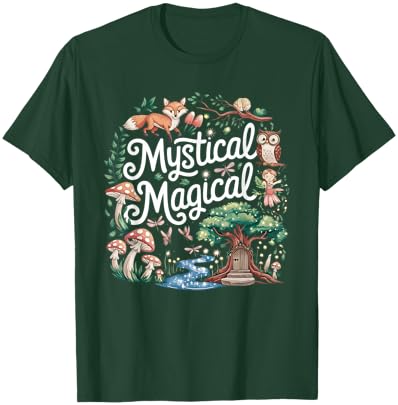 Mystical Magical Retro Aesthetic Space Gift Men Women T-Shirt - T-Shirt | Forest