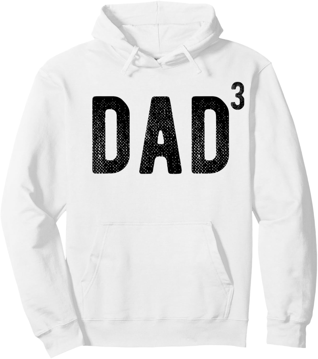 Dad of 3 Hoodie - Hoodie | White