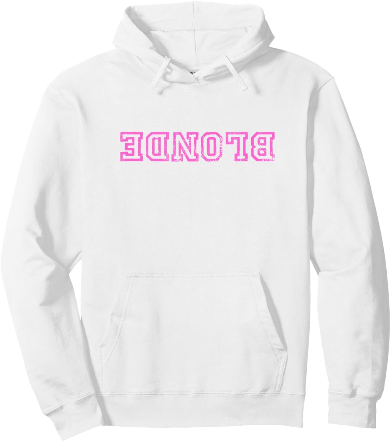 Dumb Blonde Smart Funny Saying Sarcastic Blonde Women Color Hoodie - Hoodie | White