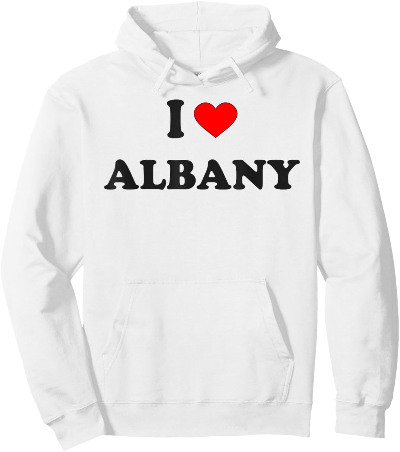 I Heart Albany I Love Albany City Hoodie - Hoodie | White