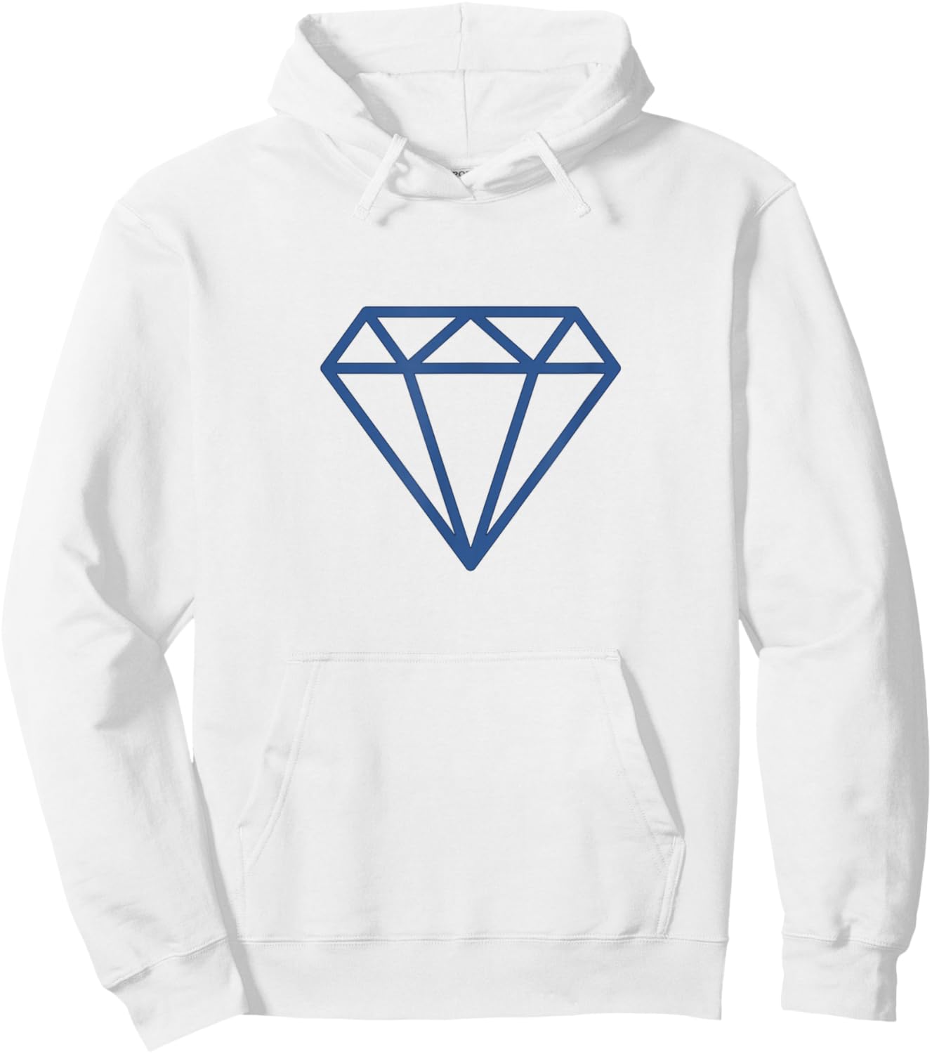 Diamond Shirts Urban Denim Blue Jean Aesthetic Hoodie - Hoodie | White